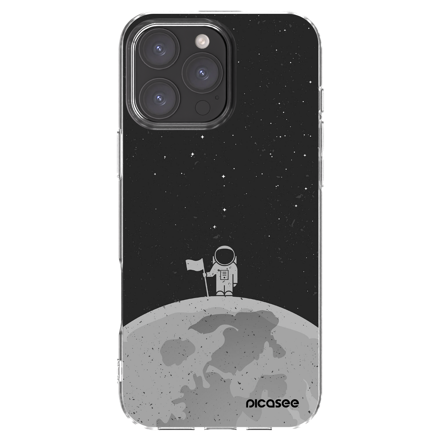 Picasee silikonowe przeźroczyste etui na Apple iPhone 16 Pro Max - Astronaut