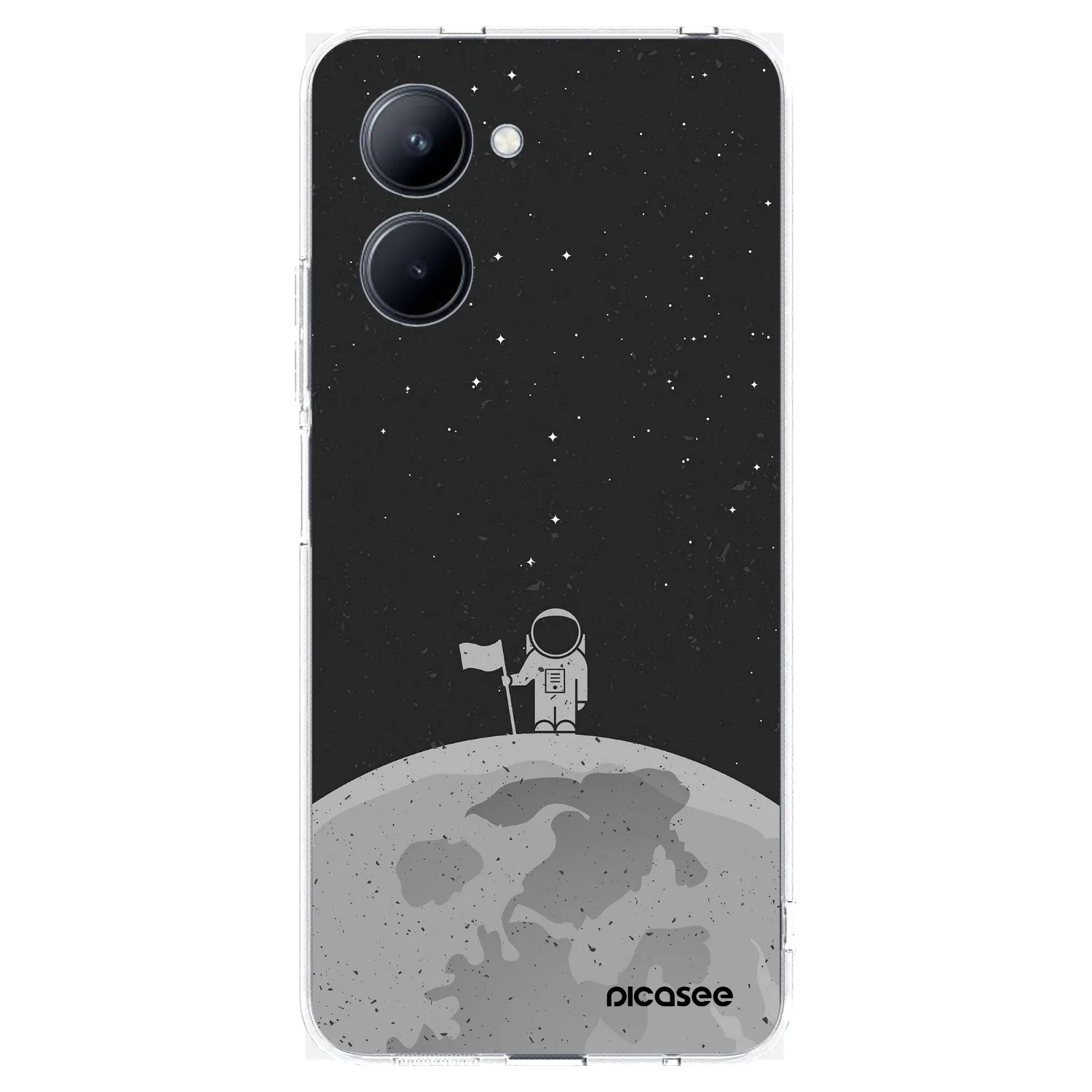 Picasee silikonowe przeźroczyste etui na Realme C33 (2023) - Astronaut