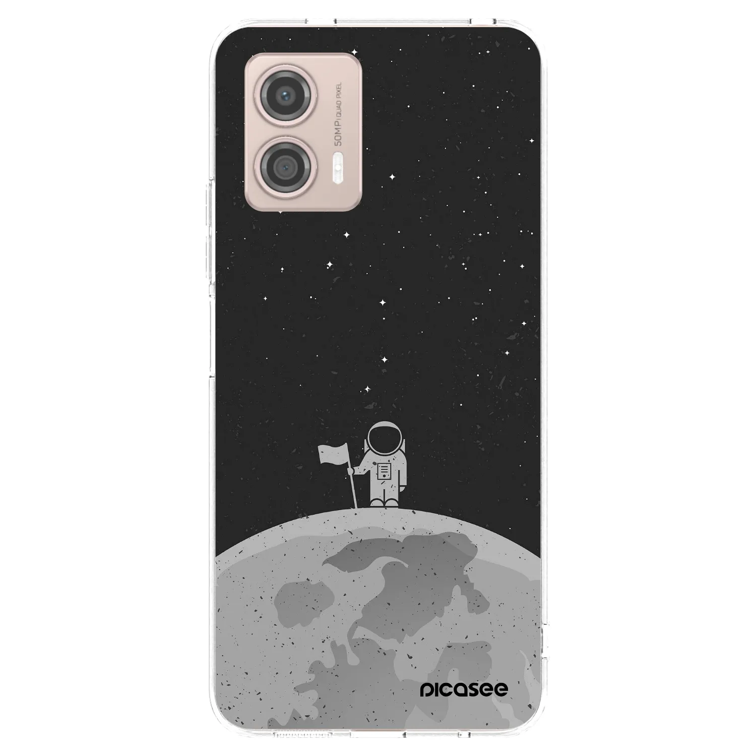 Picasee silikonowe przeźroczyste etui na Motorola Moto G53 5G - Astronaut
