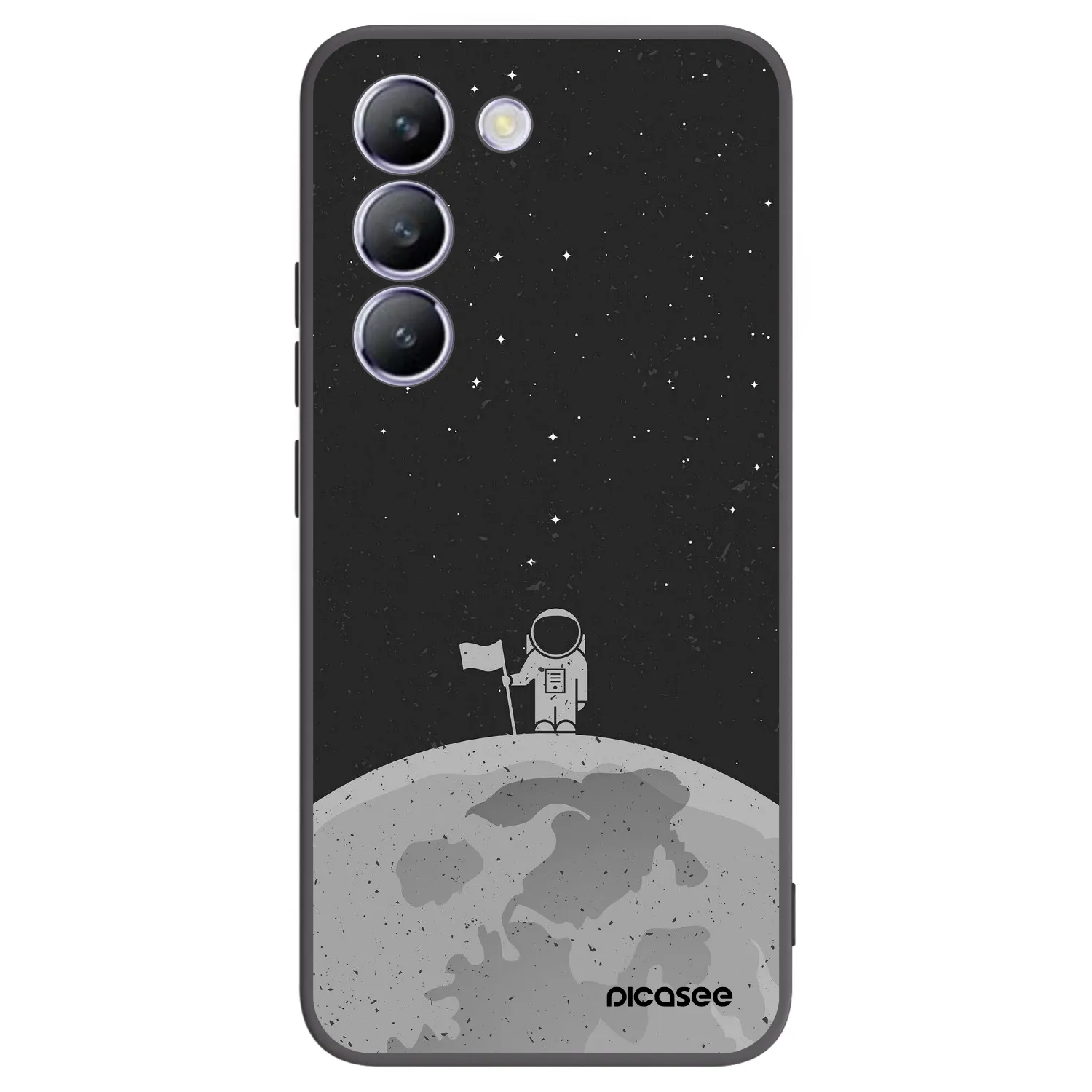 Picasee silikonowe czarne etui na Vivo V40 SE 5G - Astronaut