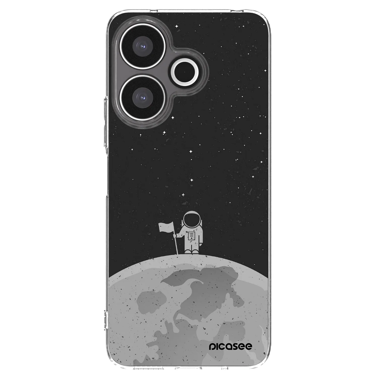 Picasee silikonowe przeźroczyste etui na Xiaomi Redmi 13 4G - Astronaut
