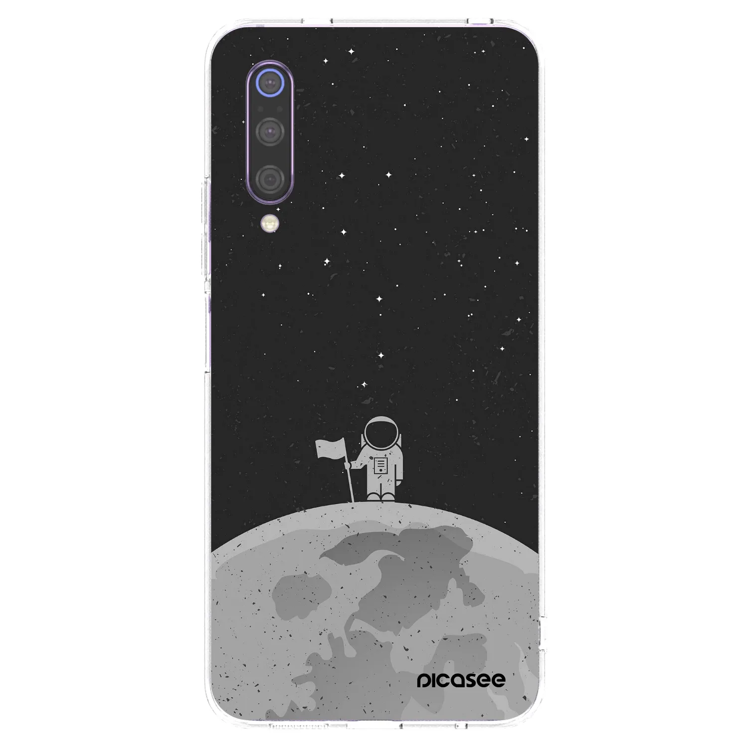 Picasee silikonowe przeźroczyste etui na Xiaomi Mi 9 - Astronaut