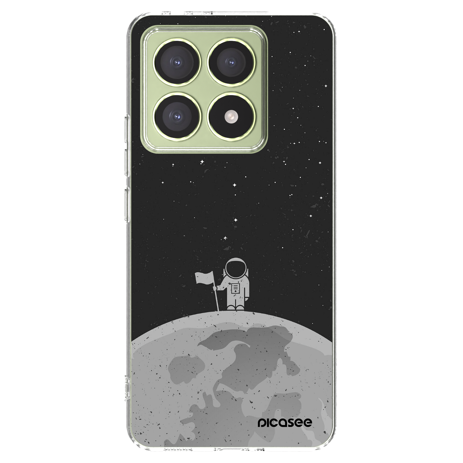 Picasee silikonowe przeźroczyste etui na Xiaomi 14T - Astronaut