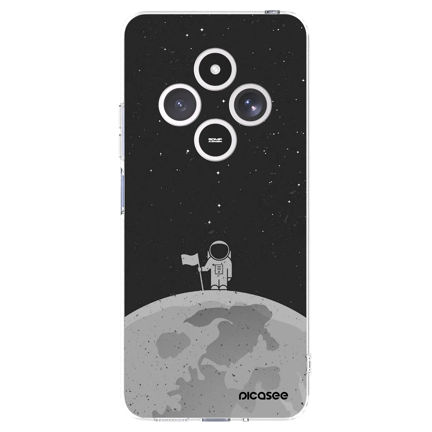 Picasee silikonowe przeźroczyste etui na Xiaomi Redmi 14C - Astronaut