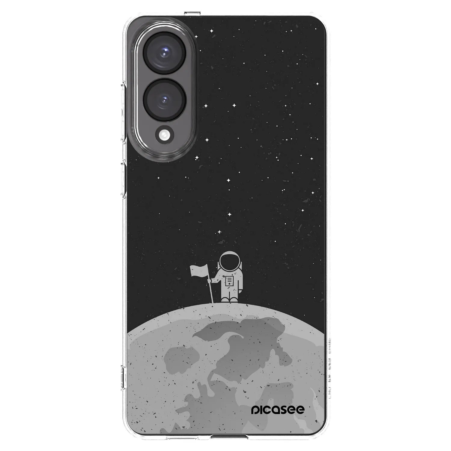 Picasee silikonowe przeźroczyste etui na Samsung Galaxy S25 Edge 5G - Astronaut