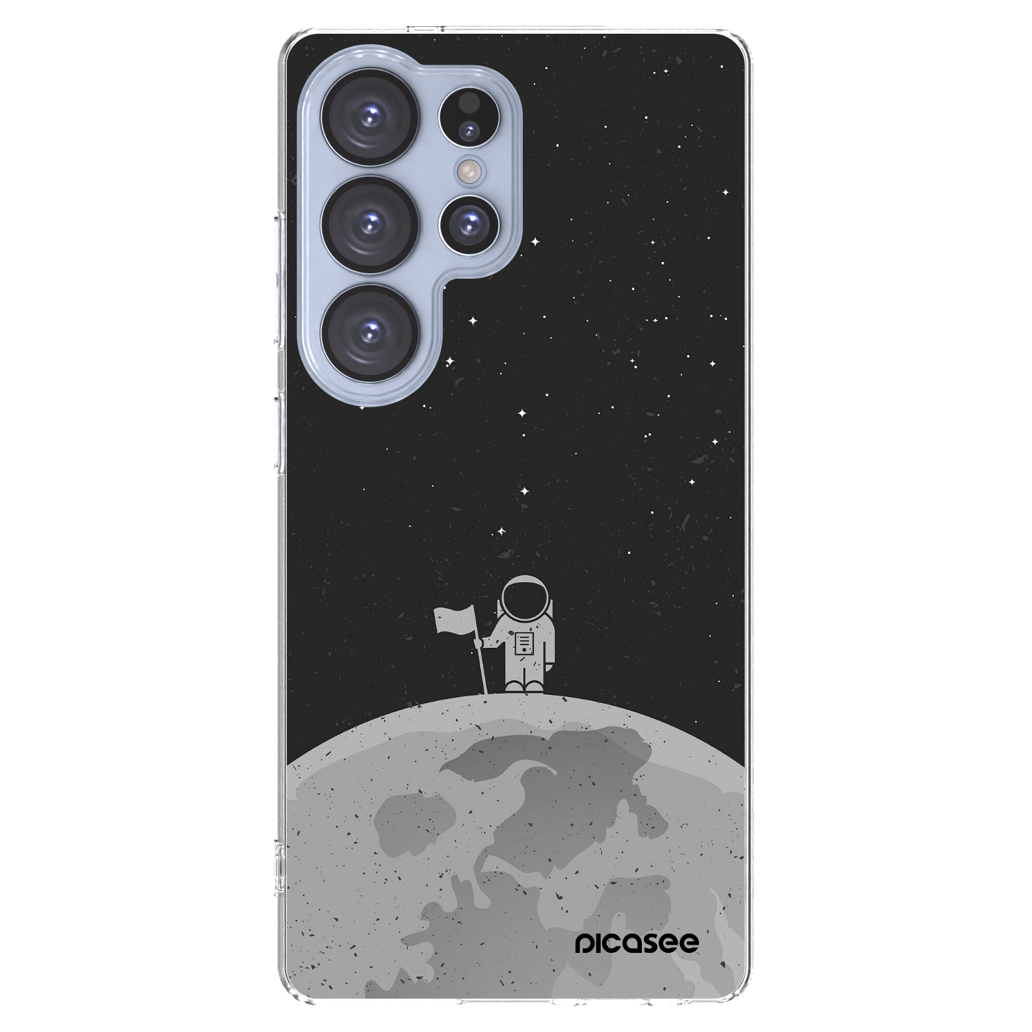 Picasee silikonowe przeźroczyste etui na Samsung Galaxy S25 Ultra 5G - Astronaut