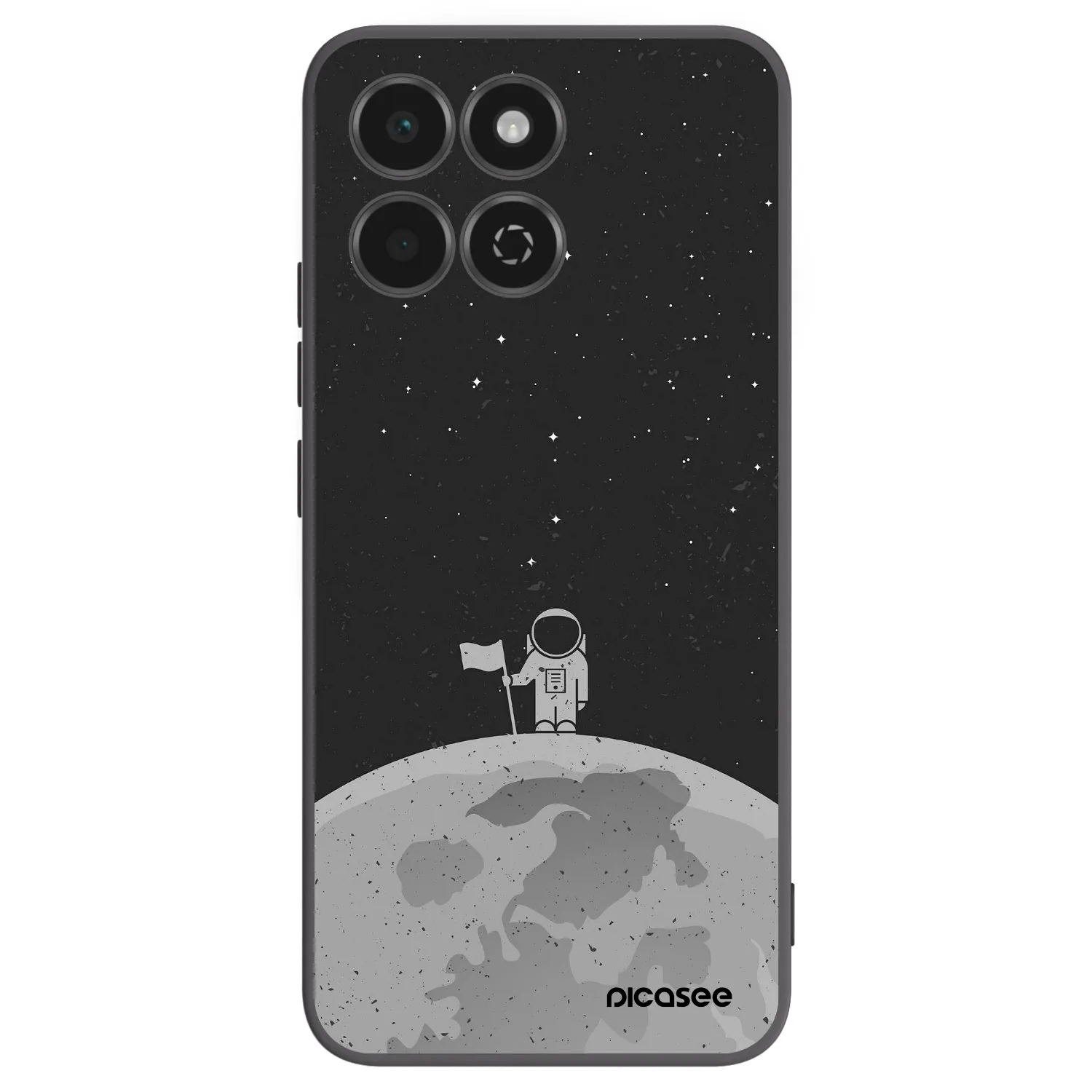 Picasee silikonowe czarne etui na Honor 200 Smart 5G - Astronaut