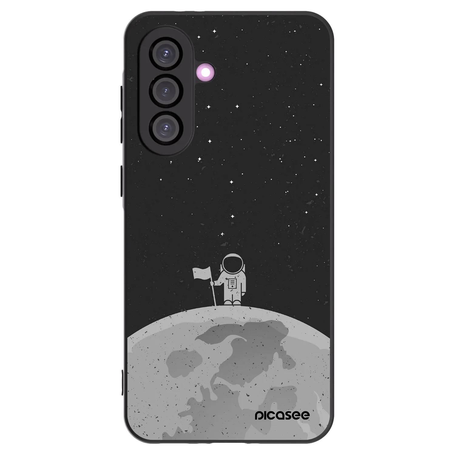 Picasee silikonowe czarne etui na Samsung Galaxy A56 5G A566B - Astronaut