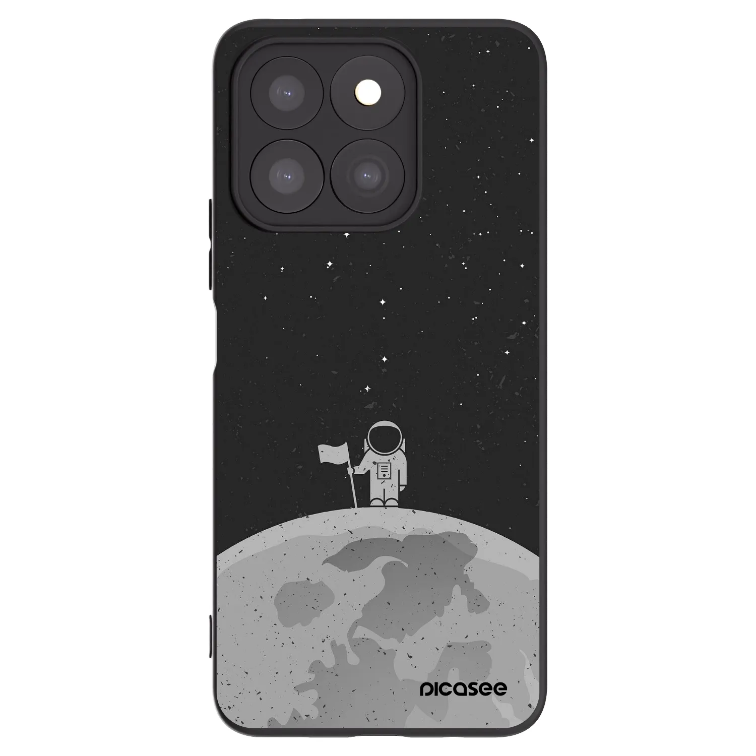 Picasee silikonowe czarne etui na Honor X8c - Astronaut