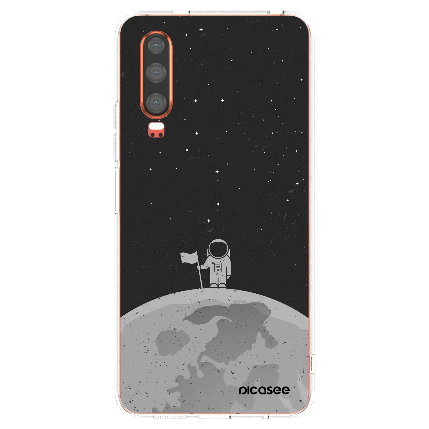 Picasee silikonowe przeźroczyste etui na Huawei P30 - Astronaut