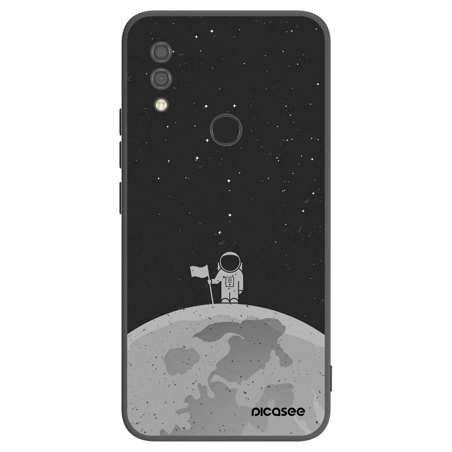 Picasee silikonowe czarne etui na Xiaomi Redmi 7 - Astronaut