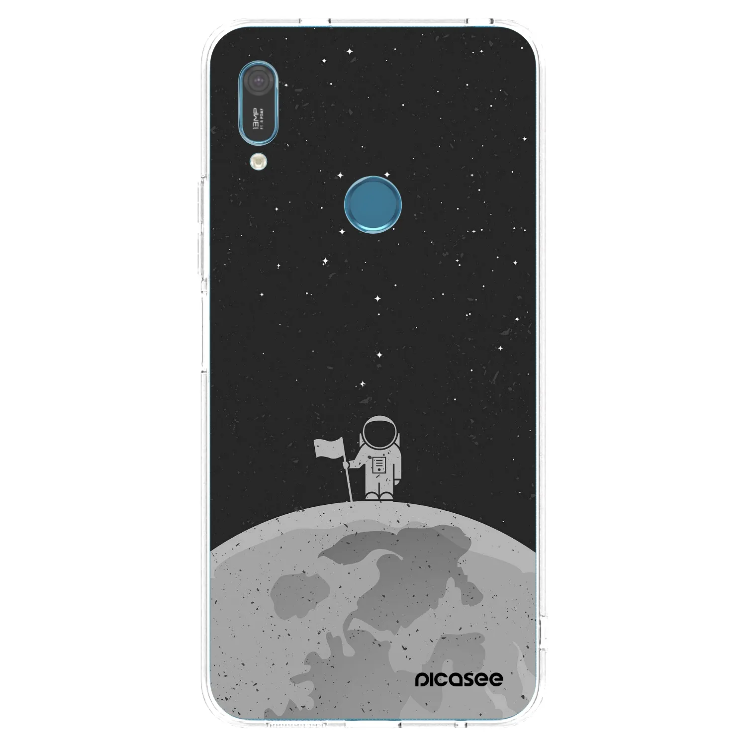 Picasee silikonowe przeźroczyste etui na Huawei Y6 2019 - Astronaut