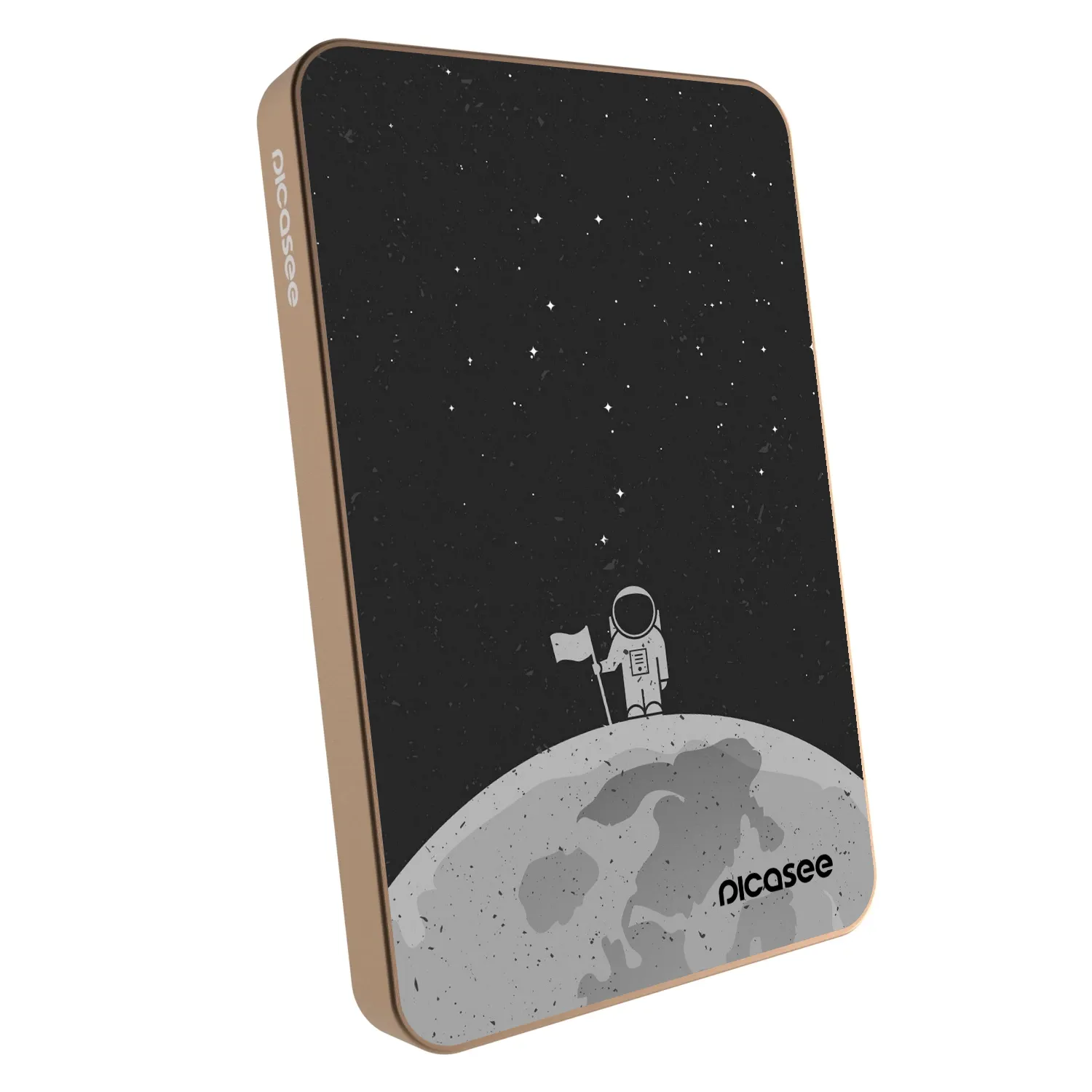 Picasee Powerbank z MagSafe 5 000 mAh Złoty - Astronaut
