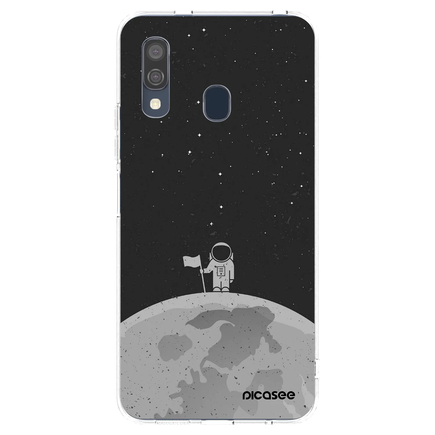 Picasee silikonowe przeźroczyste etui na Samsung Galaxy A40 A405F - Astronaut