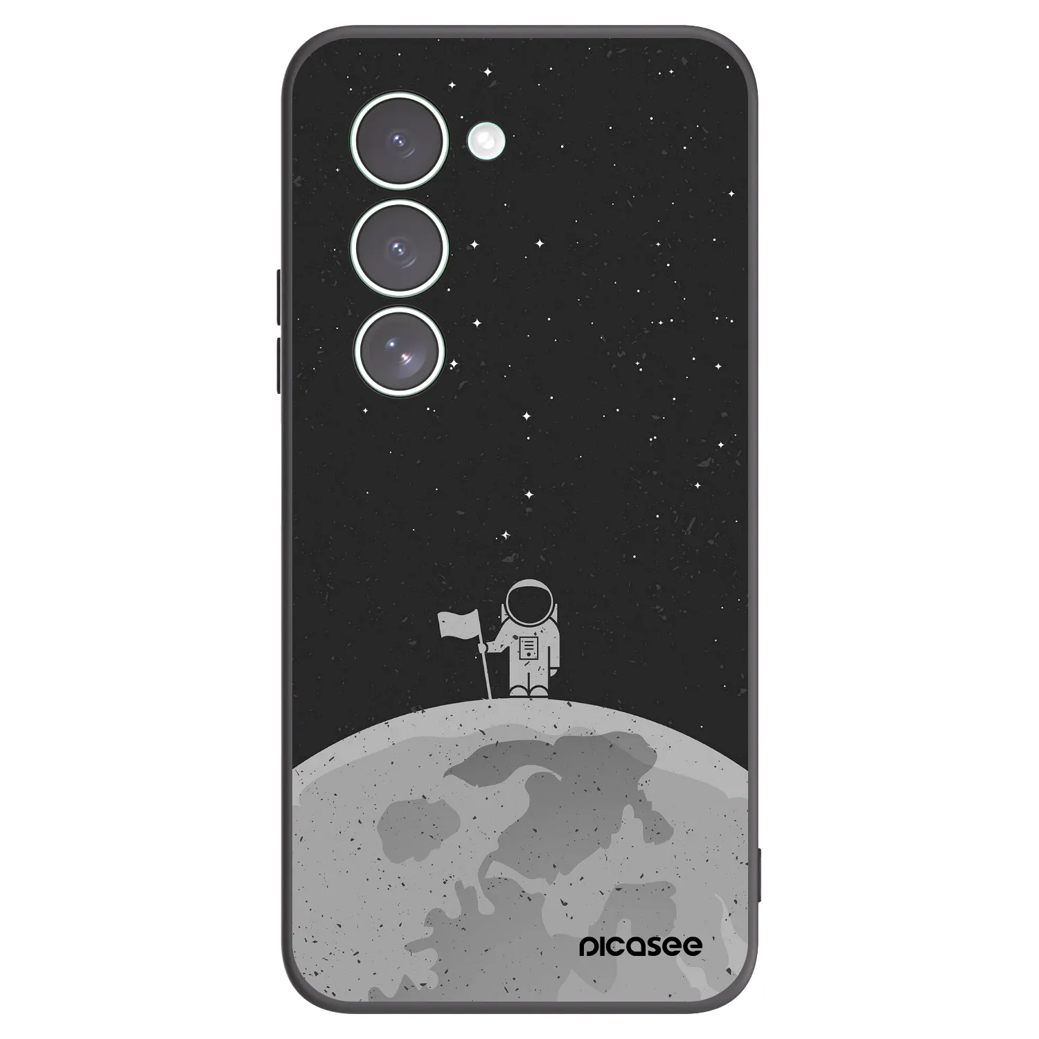 Picasee silikonowe czarne etui na Xiaomi Redmi 15 5G - Astronaut