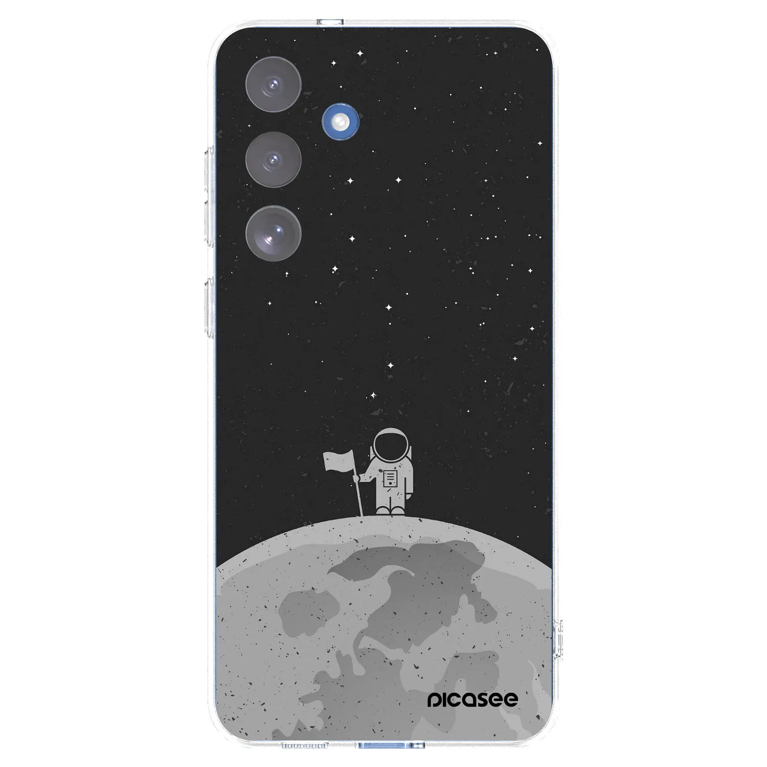 Picasee silikonowe przeźroczyste etui na Samsung Galaxy S25 FE 5G - Astronaut