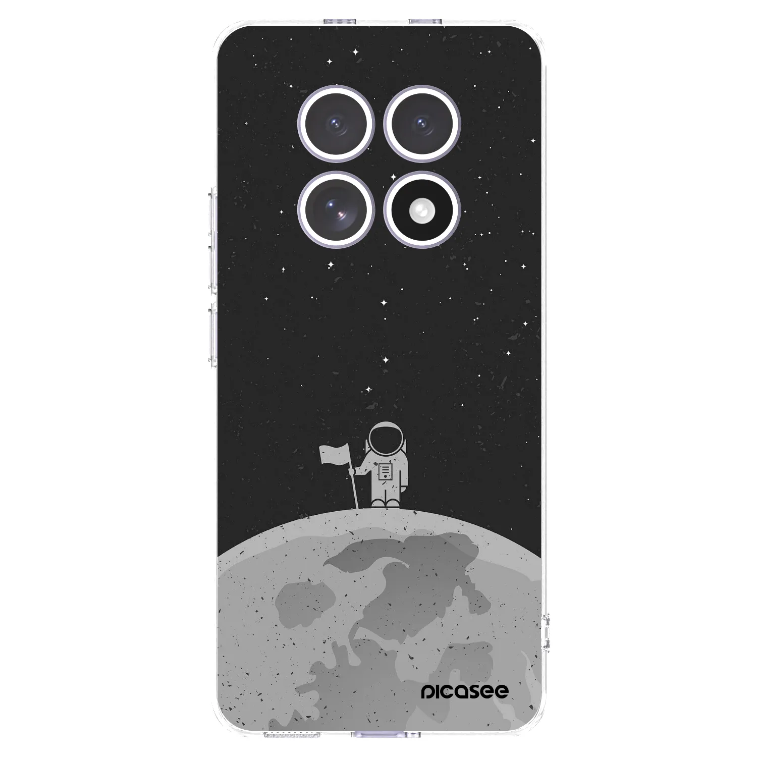 Picasee silikonowe przeźroczyste etui na Xiaomi Redmi Note 15 4G - Astronaut