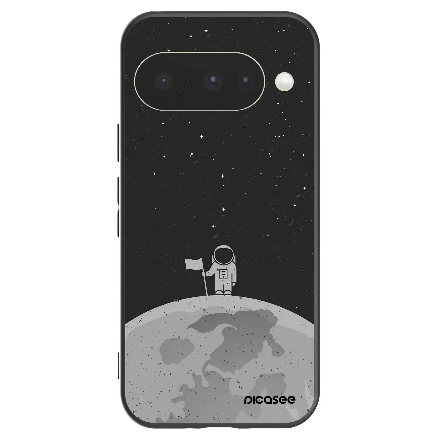 Picasee silikonowe czarne etui na Google Pixel 10 - Astronaut