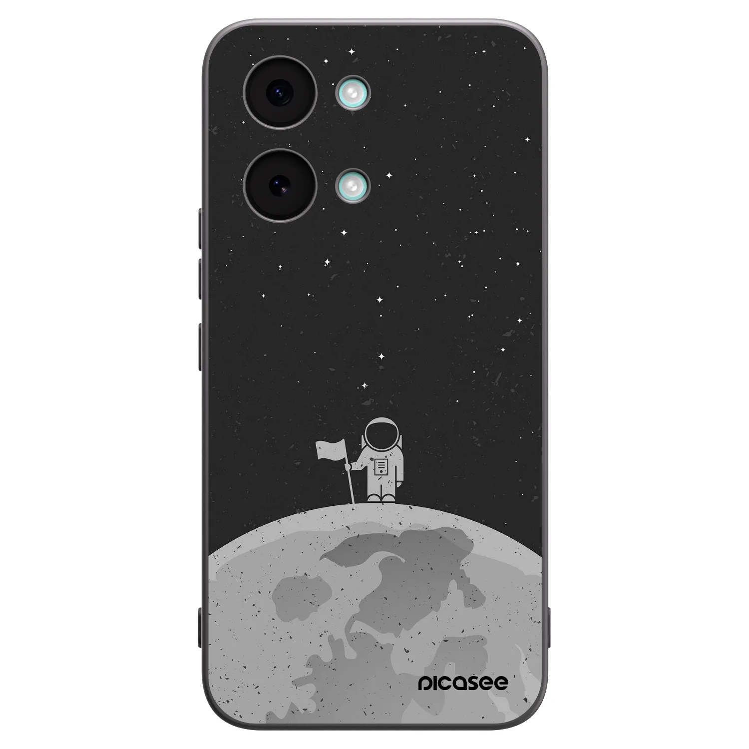 Picasee silikonowe czarne etui na Xiaomi Poco X8 Pro Max - Astronaut
