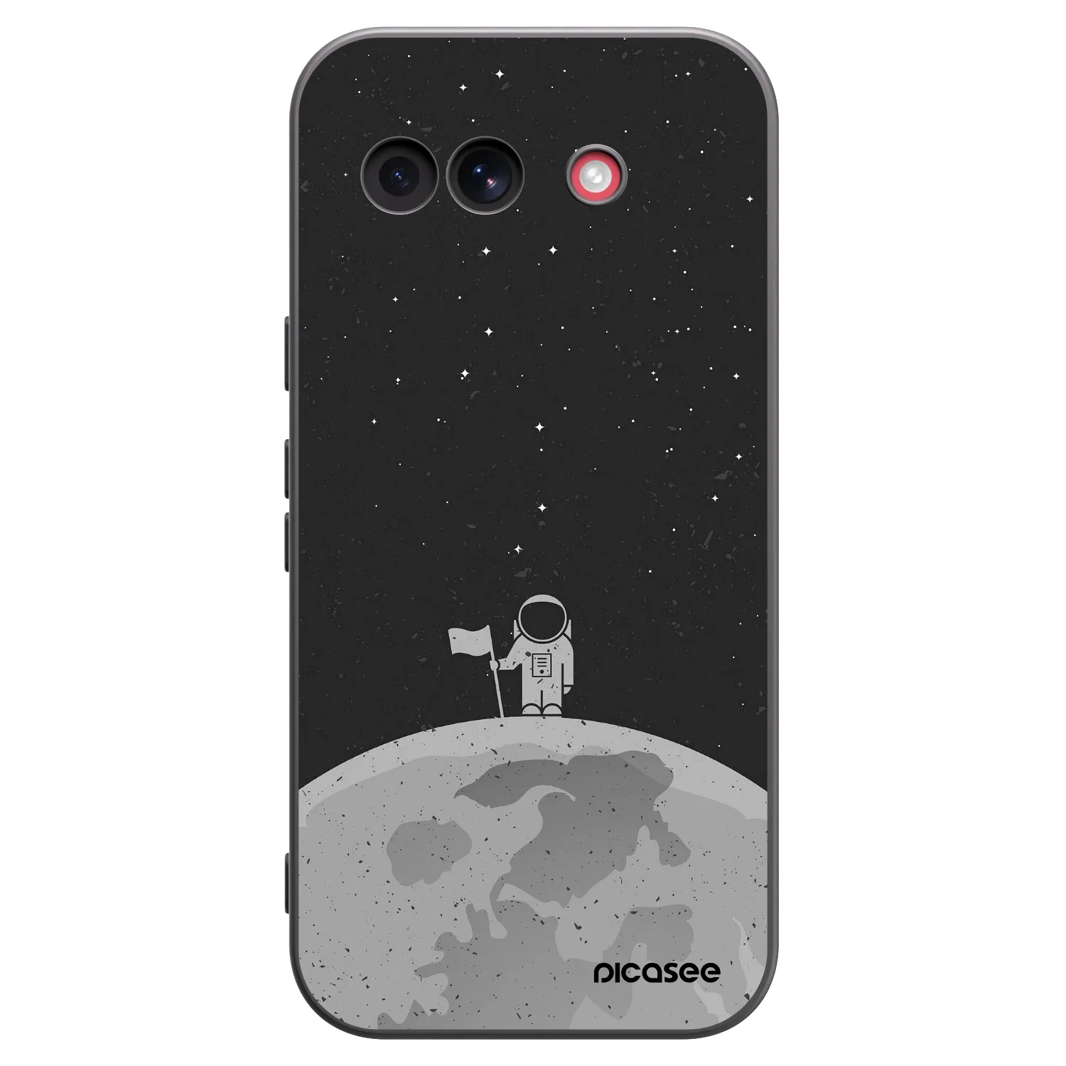 Picasee silikonowe czarne etui na Google Pixel 10a - Astronaut
