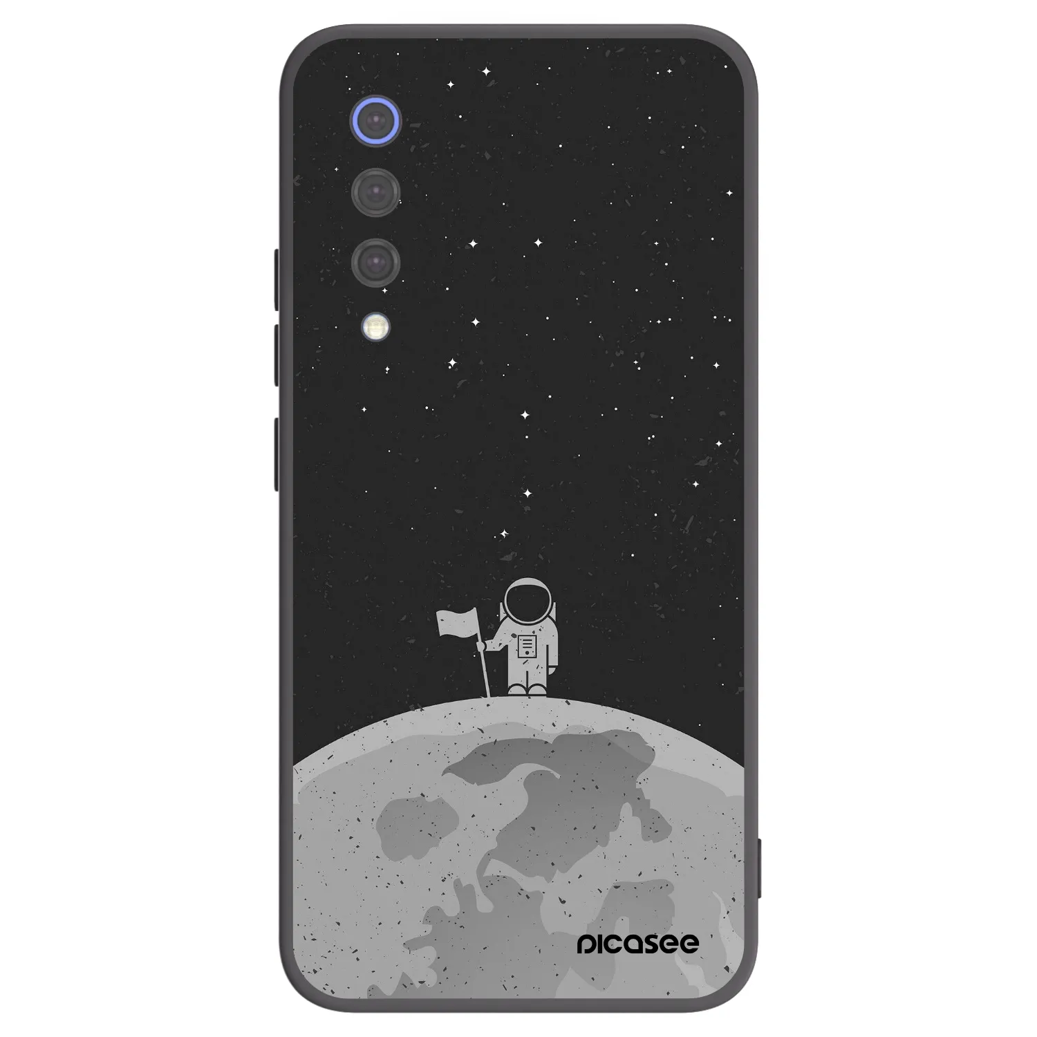 Picasee silikonowe czarne etui na Xiaomi Mi 9 SE - Astronaut