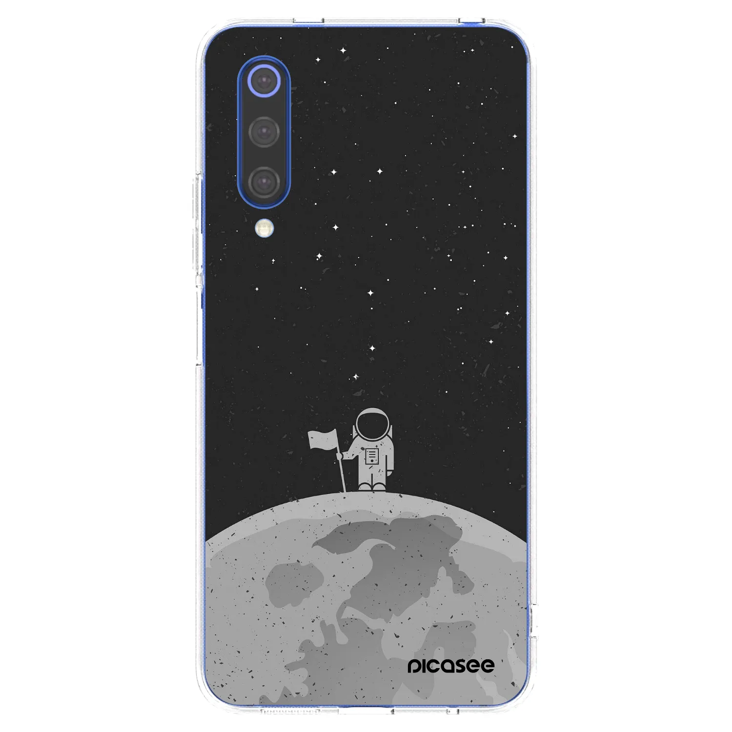 Picasee silikonowe przeźroczyste etui na Xiaomi Mi 9 SE - Astronaut