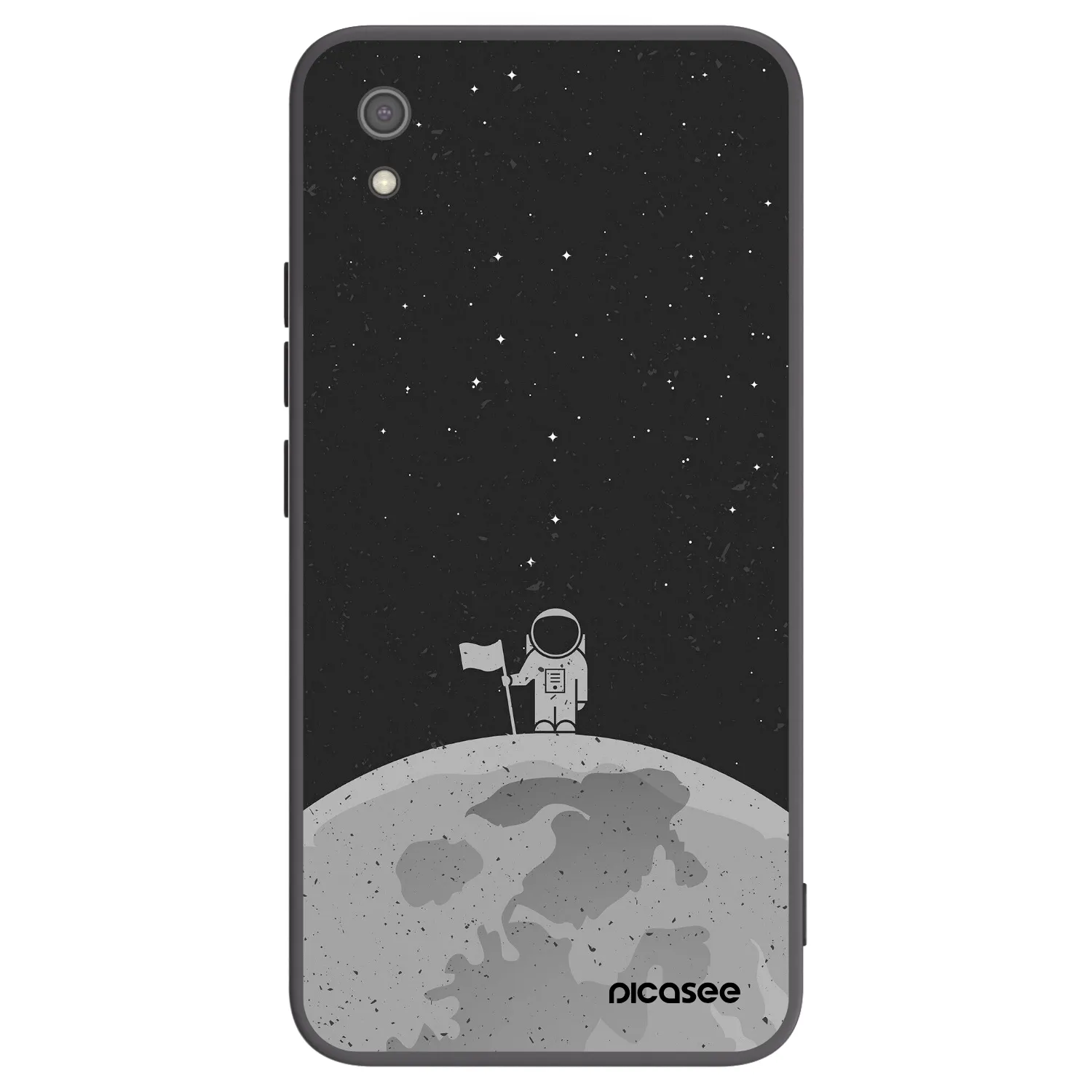 Picasee silikonowe czarne etui na Xiaomi Redmi 7A - Astronaut