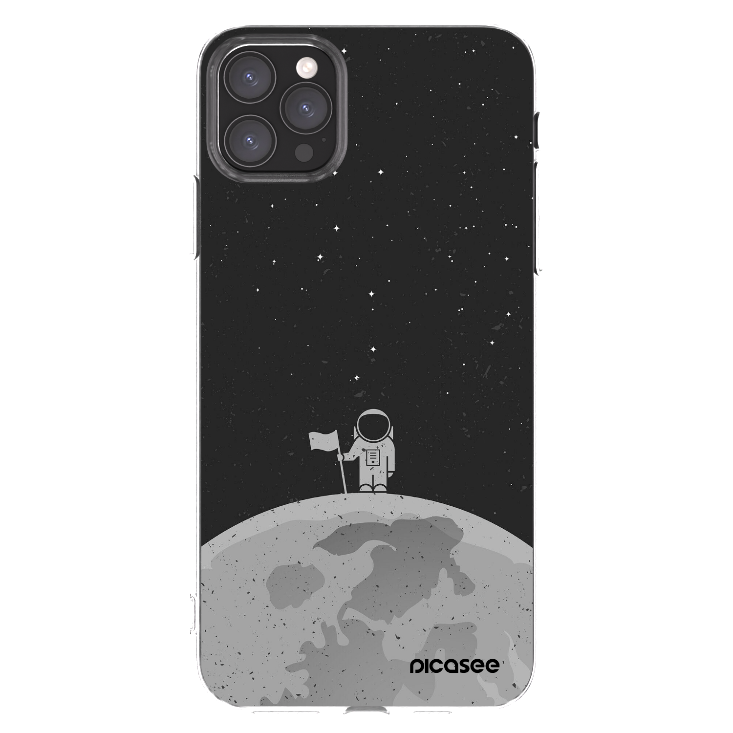 Picasee silikonowe przeźroczyste etui na Apple iPhone 11 Pro Max - Astronaut