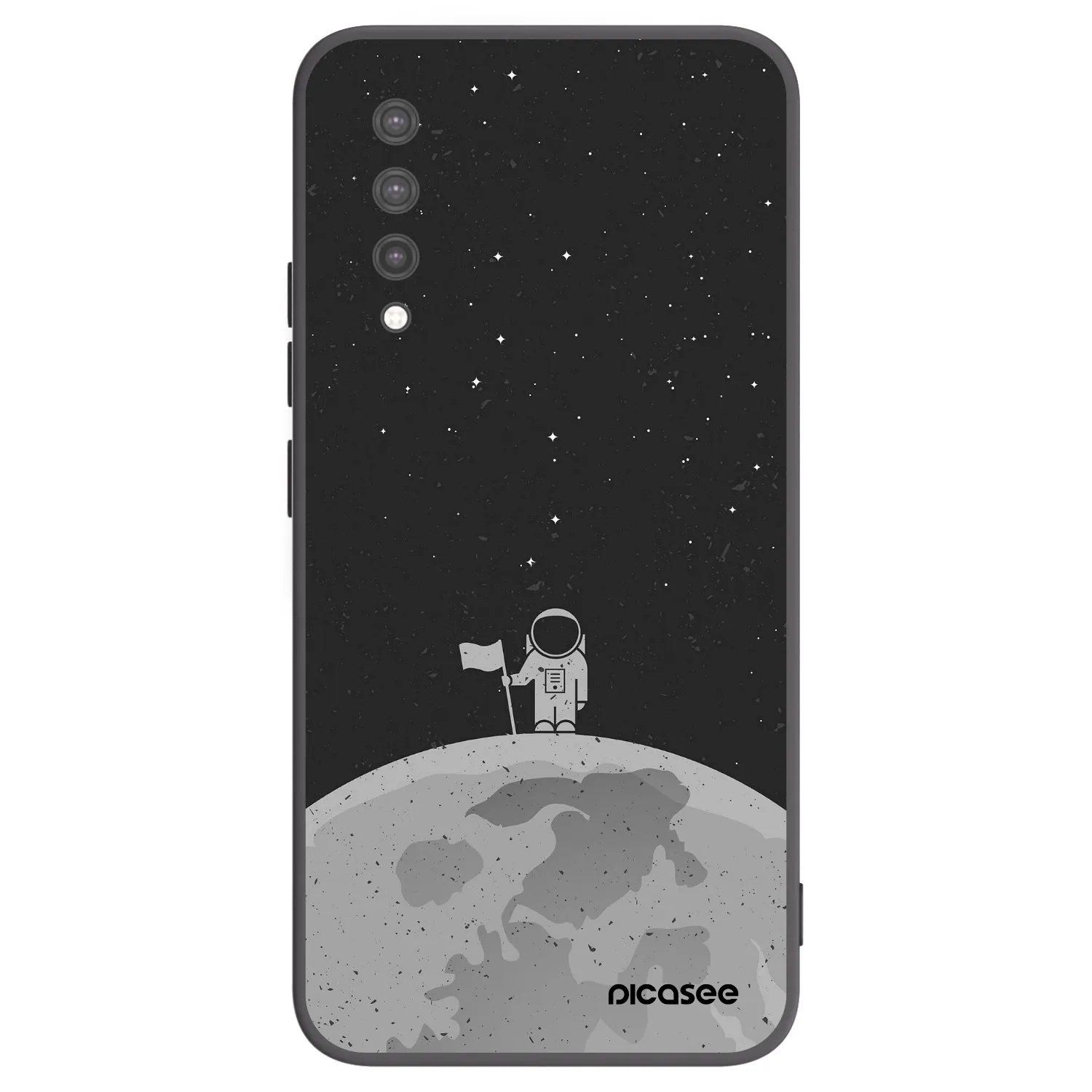 Picasee silikonowe czarne etui na Xiaomi Mi 9 Lite - Astronaut