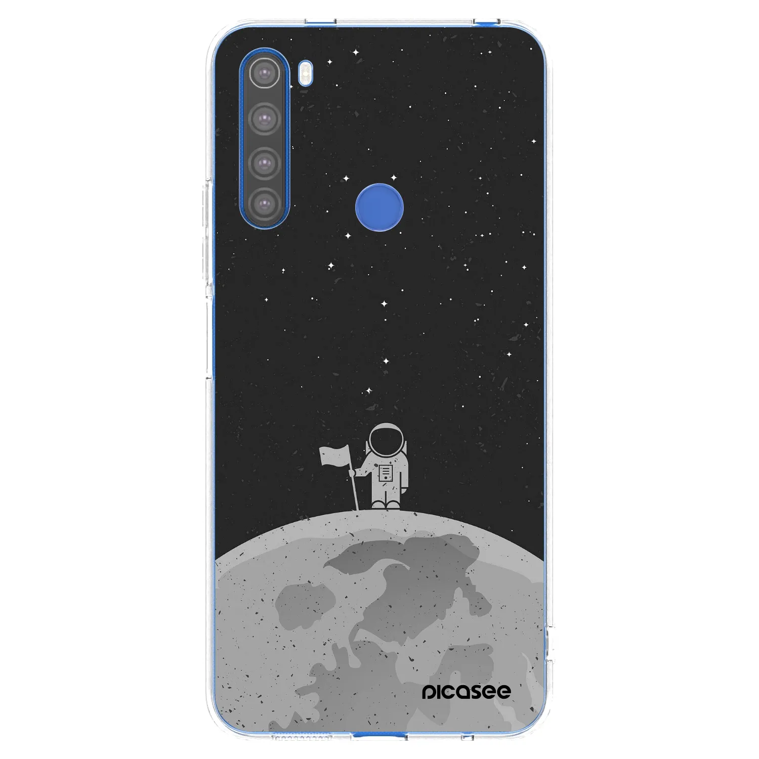 Picasee silikonowe przeźroczyste etui na Xiaomi Redmi Note 8T - Astronaut
