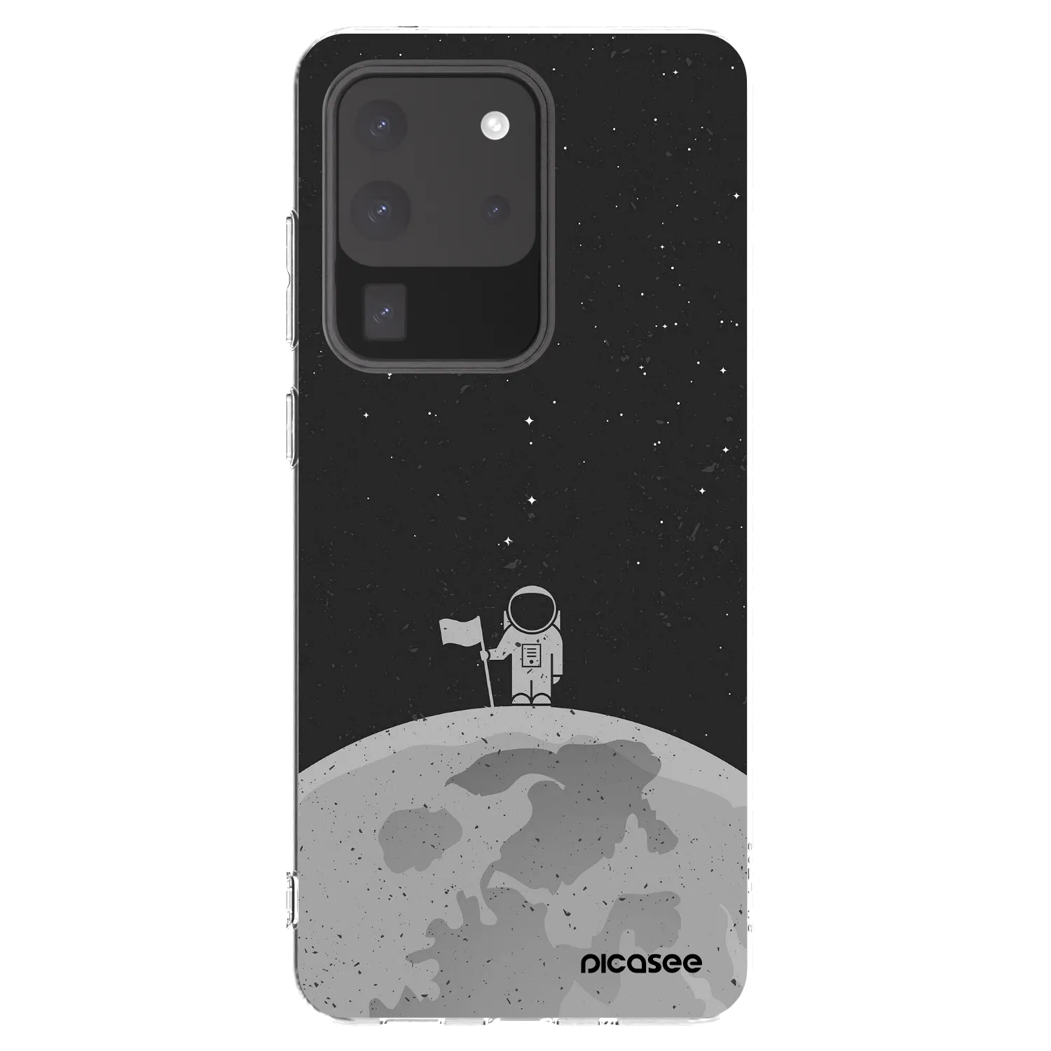 Picasee silikonowe przeźroczyste etui na Samsung Galaxy S20 Ultra 5G G988F - Astronaut