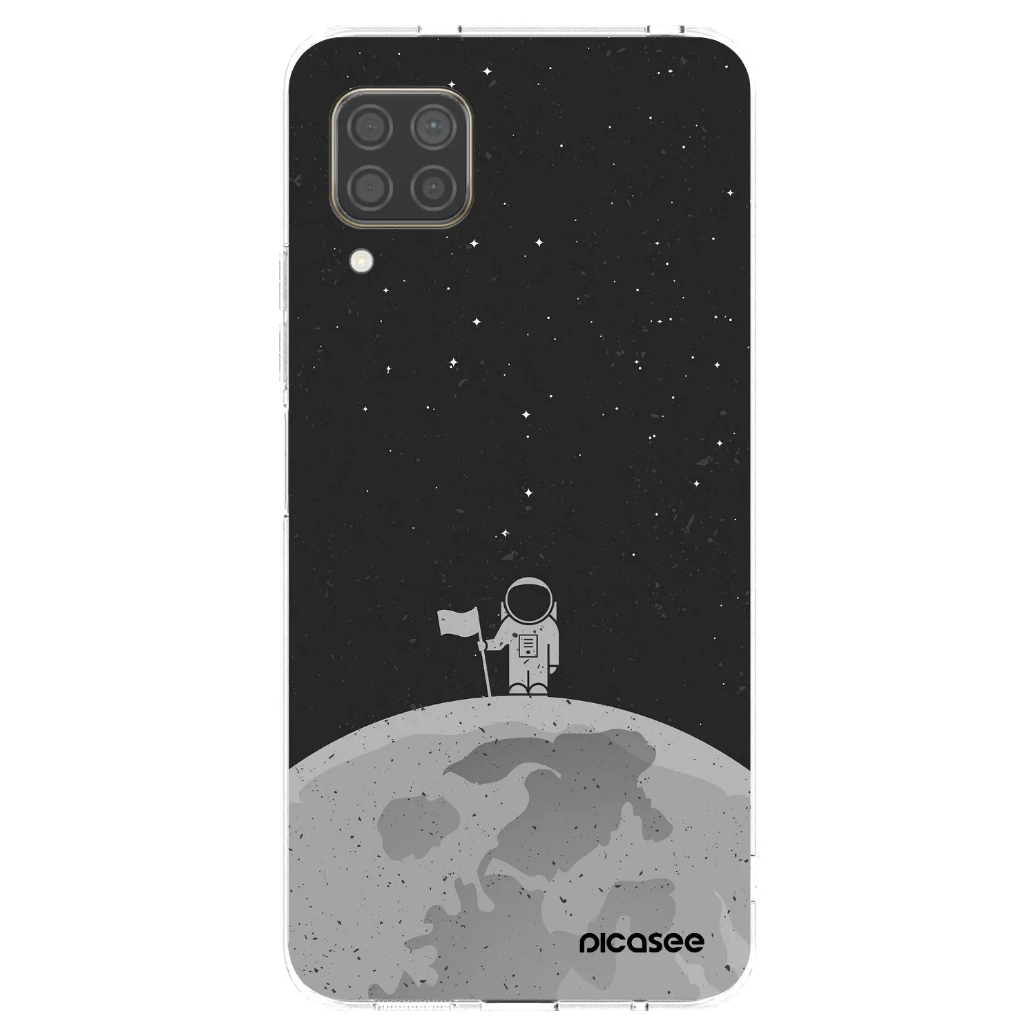 Picasee silikonowe przeźroczyste etui na Huawei P40 Lite - Astronaut
