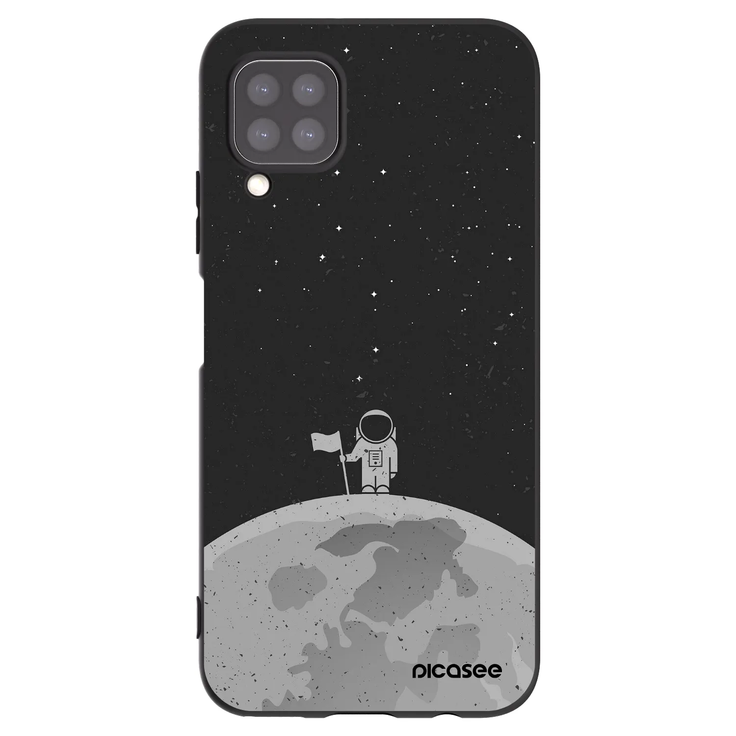 Picasee silikonowe czarne etui na Huawei P40 Lite - Astronaut