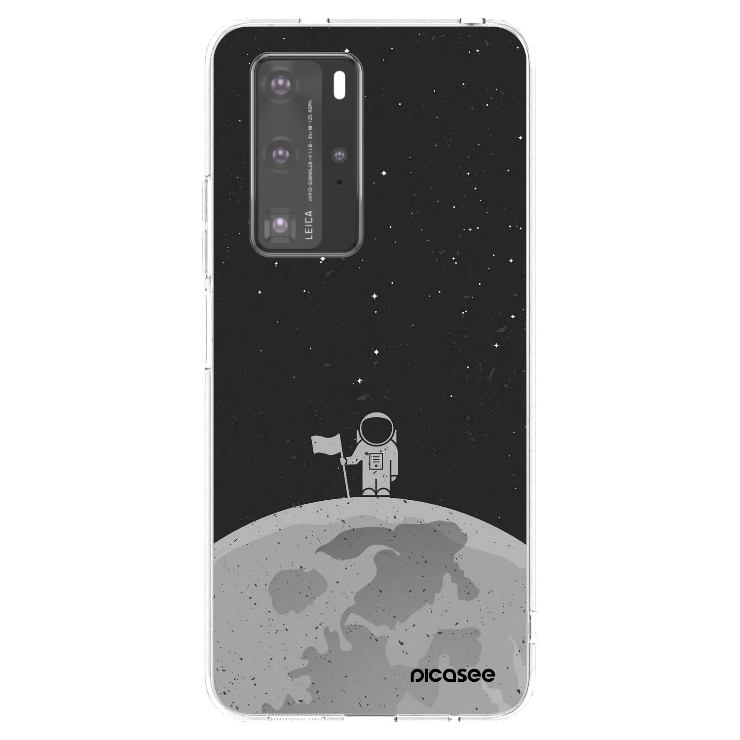 Picasee silikonowe przeźroczyste etui na Huawei P40 Pro - Astronaut
