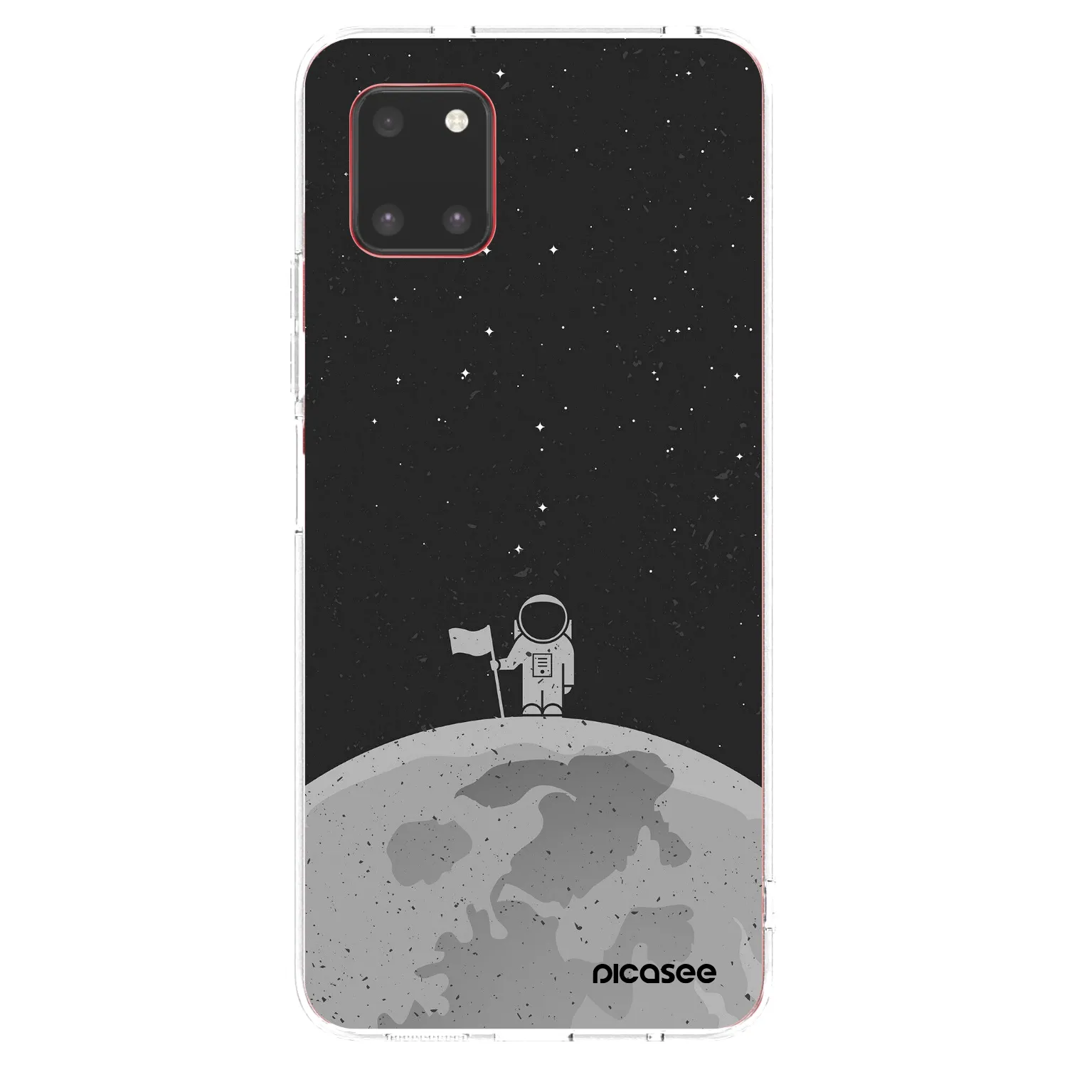 Picasee silikonowe przeźroczyste etui na Samsung Galaxy Note 10 Lite N770F - Astronaut