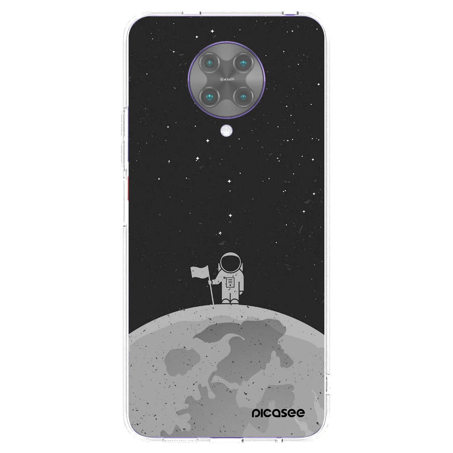 Picasee silikonowe przeźroczyste etui na Xiaomi Poco F2 Pro - Astronaut