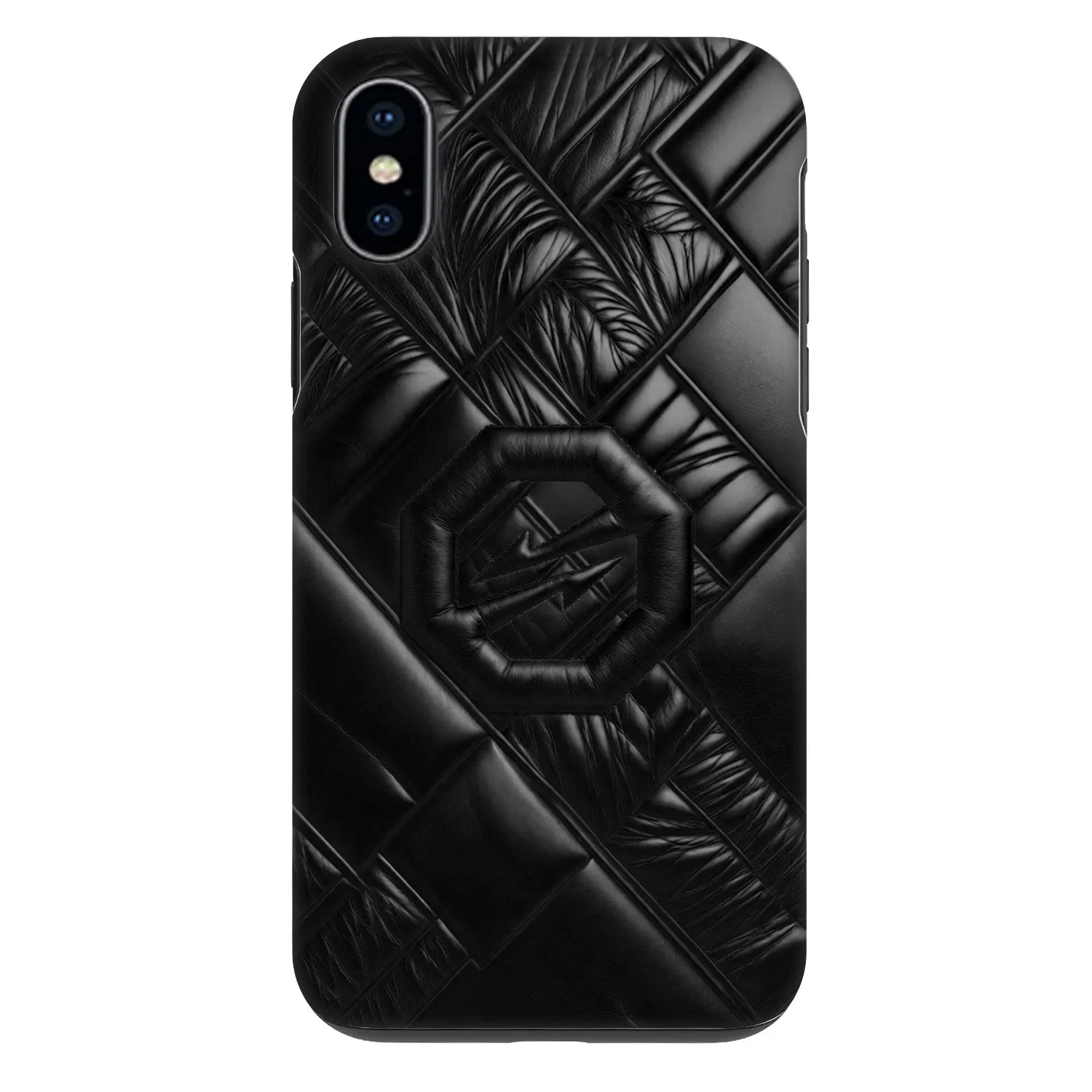 Picasee Fashion Case na Apple iPhone X/XS - OKTAGON - Puffer Blackout