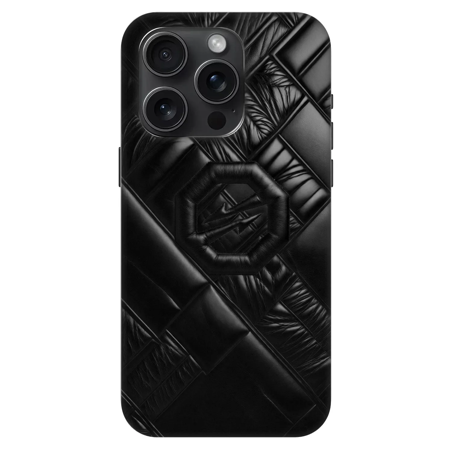 Picasee Fashion Case MagSafe na Apple iPhone 15 Pro - OKTAGON - Puffer Blackout