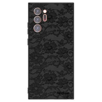 Picasee silikonowe czarne etui na Samsung Galaxy Note 20 Ultra - Dark Elegance