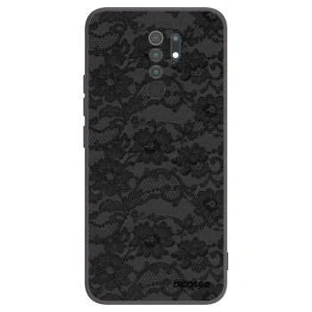 Picasee silikonowe czarne etui na Xiaomi Redmi 9 - Dark Elegance