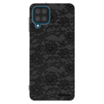 Picasee silikonowe przeźroczyste etui na Samsung Galaxy A12 A125F - Dark Elegance