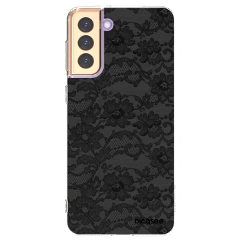 Picasee silikonowe przeźroczyste etui na Samsung Galaxy S21+ 5G G996F - Dark Elegance