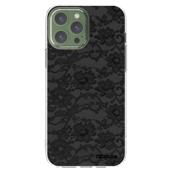 Picasee silikonowe przeźroczyste etui na Apple iPhone 13 Pro Max - Dark Elegance