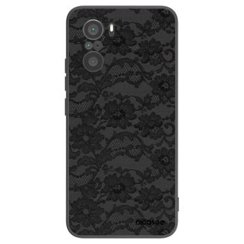 Picasee silikonowe czarne etui na Xiaomi Poco F3 - Dark Elegance