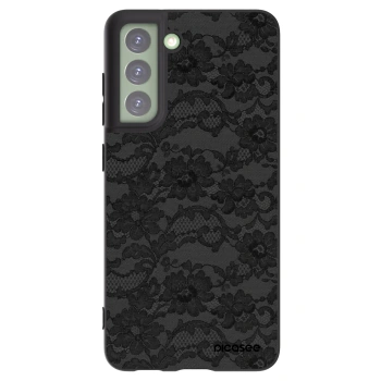 Picasee silikonowe czarne etui na Samsung Galaxy S21 FE 5G - Dark Elegance