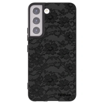 Picasee silikonowe czarne etui na Samsung Galaxy S22 5G - Dark Elegance