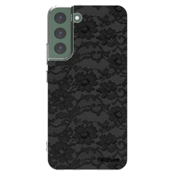 Picasee silikonowe przeźroczyste etui na Samsung Galaxy S22+ 5G - Dark Elegance
