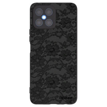 Picasee silikonowe czarne etui na Honor X8 4G - Dark Elegance