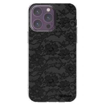 Picasee silikonowe przeźroczyste etui na Apple iPhone 14 Pro Max - Dark Elegance