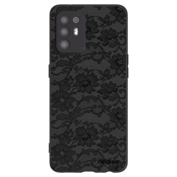 Picasee silikonowe czarne etui na OPPO A94 5G - Dark Elegance